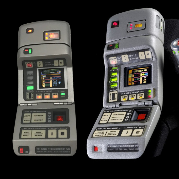 awalker47's tweet photo. @TrekCore @FactoryEnt So wrong for $800. Pass. Heres what a real prop looks like on the right: https://t.co/AGH3PdQPIf
