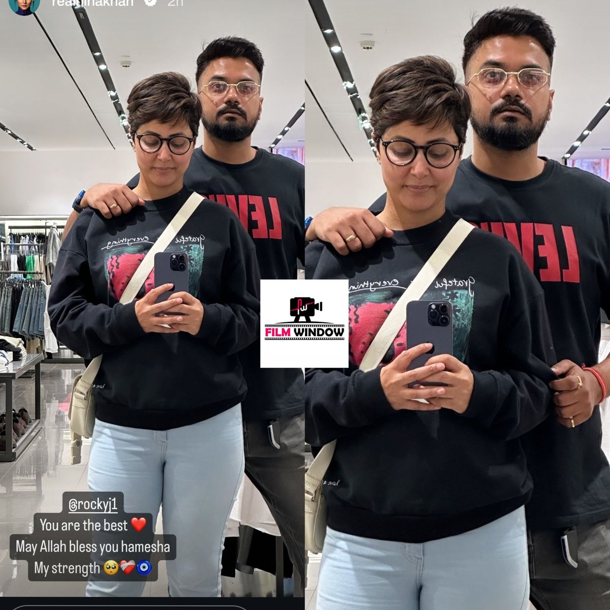 Hina khan shares a special post for her boyfriend and says "You are my strength" #hinakhan