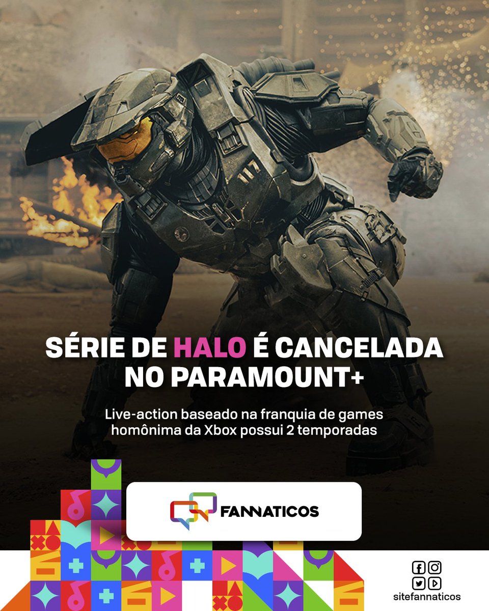 sitefannaticos's tweet photo. Série de Halo é cancelada no Paramount+. Saiba mais:

https://t.co/W7m8qHN3j9

#fannaticos #entretenimento #culturapop #nerd #filmes #series #quadrinhos #hq #fama #games #musica #livros https://t.co/yNLImHoeQe