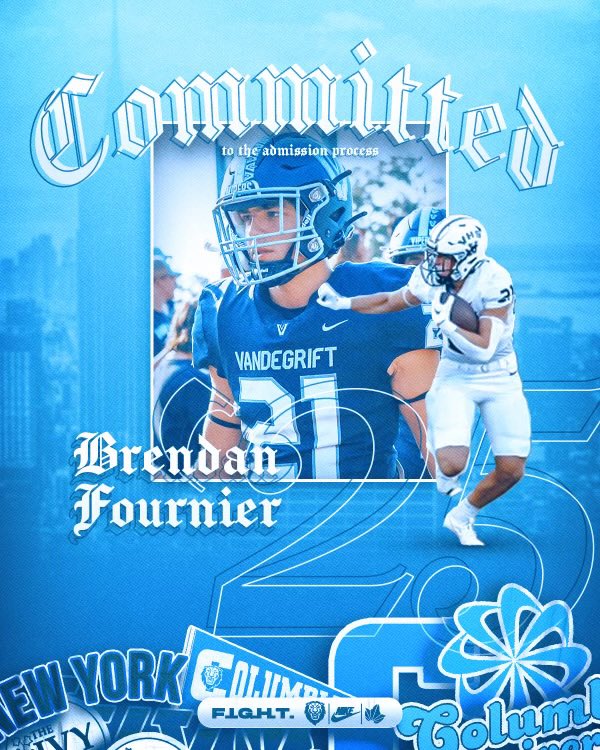 After talking with my family and coaches, I’m extremely excited to announce my commitment to Columbia University‼️#GoLions