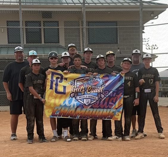 PG Gulf Coast World Series Champions. 26-19 record. Season accomplishments:

@oliverwilk33861 .482 BA, 1.547 OPS, 40 RBI 
<a href="/JAYoung_MV29/">Jameson</a>  .459 BA, 1.157 OPS 30 RBI, 72 Ks on the bump
<a href="/dj_thornburg/">dylan💎</a> .404 BA, 1.058 OPS, 47 Ks on bump
<a href="/PDouglas_MV/">Preston Douglas</a>  .381 BA, 1.025 OPS, 49 Ks on bump
