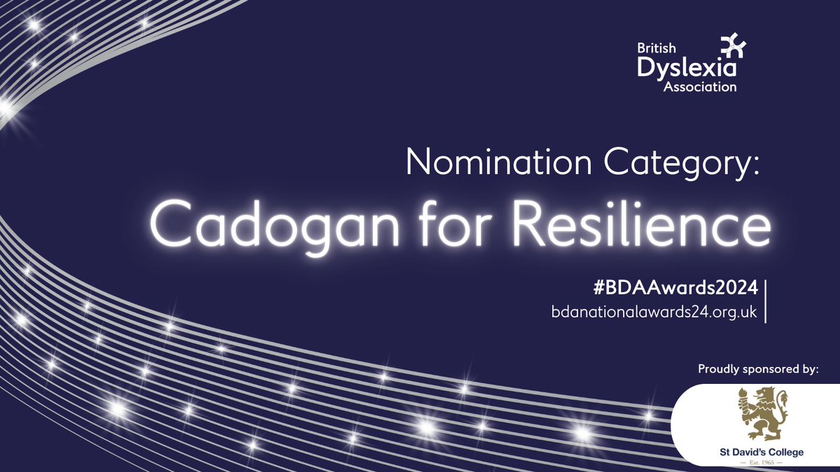 Do you know someone that deserves to be nominated for our Cadogan Award for Resilience? Have they overcome adversity to transform their life or positively impacted the lives of others? Celebrate their continued strength to shine: bit.ly/4cMmuO3 Sponsor: @StDavidsCollege