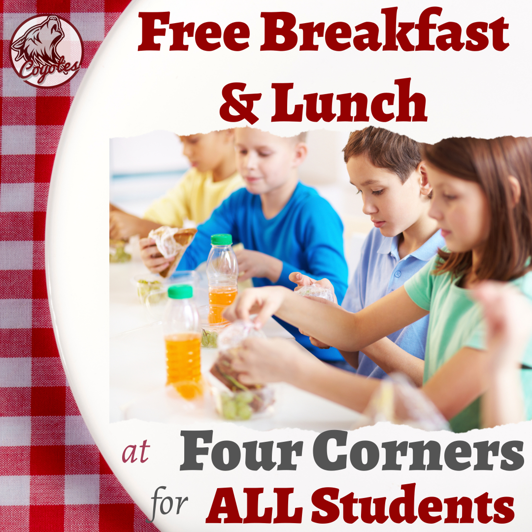 Four_C_Charter's tweet photo. All students now qualify for free breakfast and lunch for every student in the 2024-2025 school year. No applications are needed—students will enjoy delicious, nutritious meals with us! We're excited to nourish your child's day, every day! https://t.co/PHvuHHHmOq