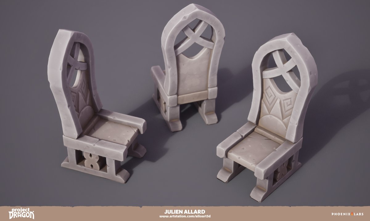 AllardJulien's tweet photo. here is my next pieces of #ProjectDragon .
I think this is one example of the wonderfull work that the concept art team did. Even the most generic theme like the "castle" props, had a lot of flavors.
Here is the Chair_Castle and Throne_Castle

Concept by:
https://t.co/eQpANCwYfB https://t.co/AbMq1OiCOy