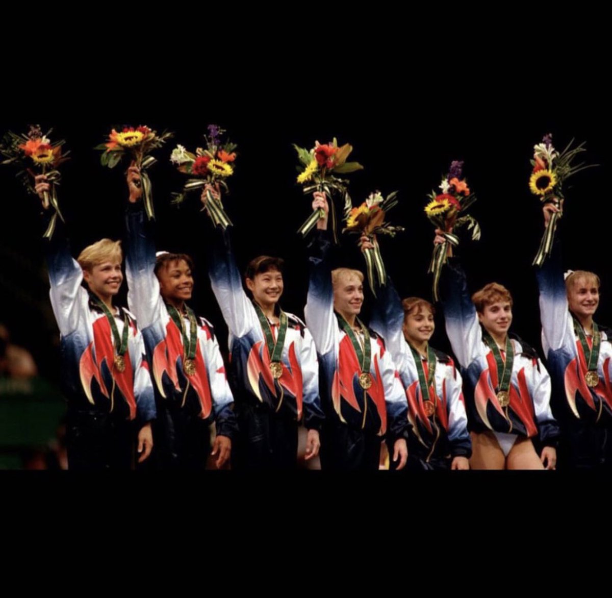 7 girls, 1 dream. 28 years ago but this moment will forever feel like yesterday. The nerves, excitement, joy lit a fire in us. 

To the young women headed to Paris chasing Gold and making history - you are ready, this is your moment, now go and shine ✨