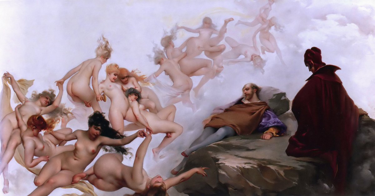 historiayarte_'s tweet photo. “La visión de Fausto” es una obra del pintor español Luis Ricardo Falero creada en 1880. https://t.co/shfM0ejouf