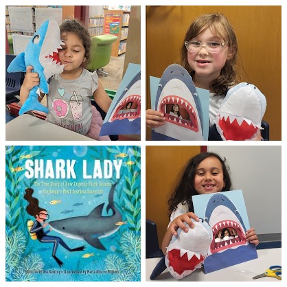 LinPubLibRI's tweet photo. Kids had fun making photo frames & sharks w/ @NoahArkWorkshop kits. The RI Summer Reading Program is supported by @olisri, w/ funds from the Institute of Museum and Library Services & Friends of the Lincoln Public Library. #RISummerReadingProgram #ReadRenewRepeat @Jess_Keating https://t.co/mns2rX4YkM