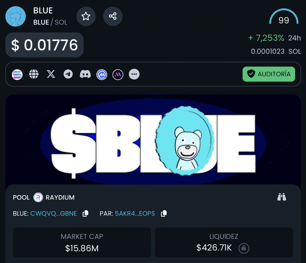 SrPeters's tweet photo. accumulating more $BLUE here.

there is 0 listings yet, but manages to get good and a healthy volume.

MM &amp; listings to be announced during the first month.

CA: CWQVqTKuH1iU8zSfFfvaUXaVzLzqU1E8GYU5d6EcGBNe

repost and drop addresses here cuz the blessing its gonna be real 🚀✅ https://t.co/pAOSI53kX5