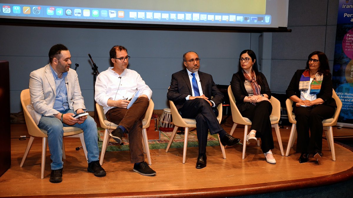 SFUWLL's tweet photo. Last Saturday, WLL co-sponsored an event titled: And the Sun Does not Perish,  celebrating the work of Wasef Bakhtari, esteemed poet and intellectual of the Persian language. The evening program,  included recitation of poetry, keynote speech, live panel discussion and music. https://t.co/c0ySMTb9Cx