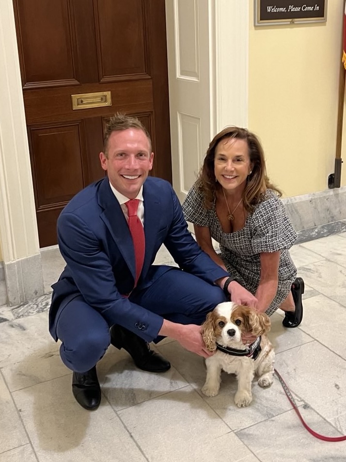 .<a href="/RepLisaMcClain/">Chairwoman Lisa McClain</a> &amp; Peanut working hard for the great people of Michigan’s 9th District!
