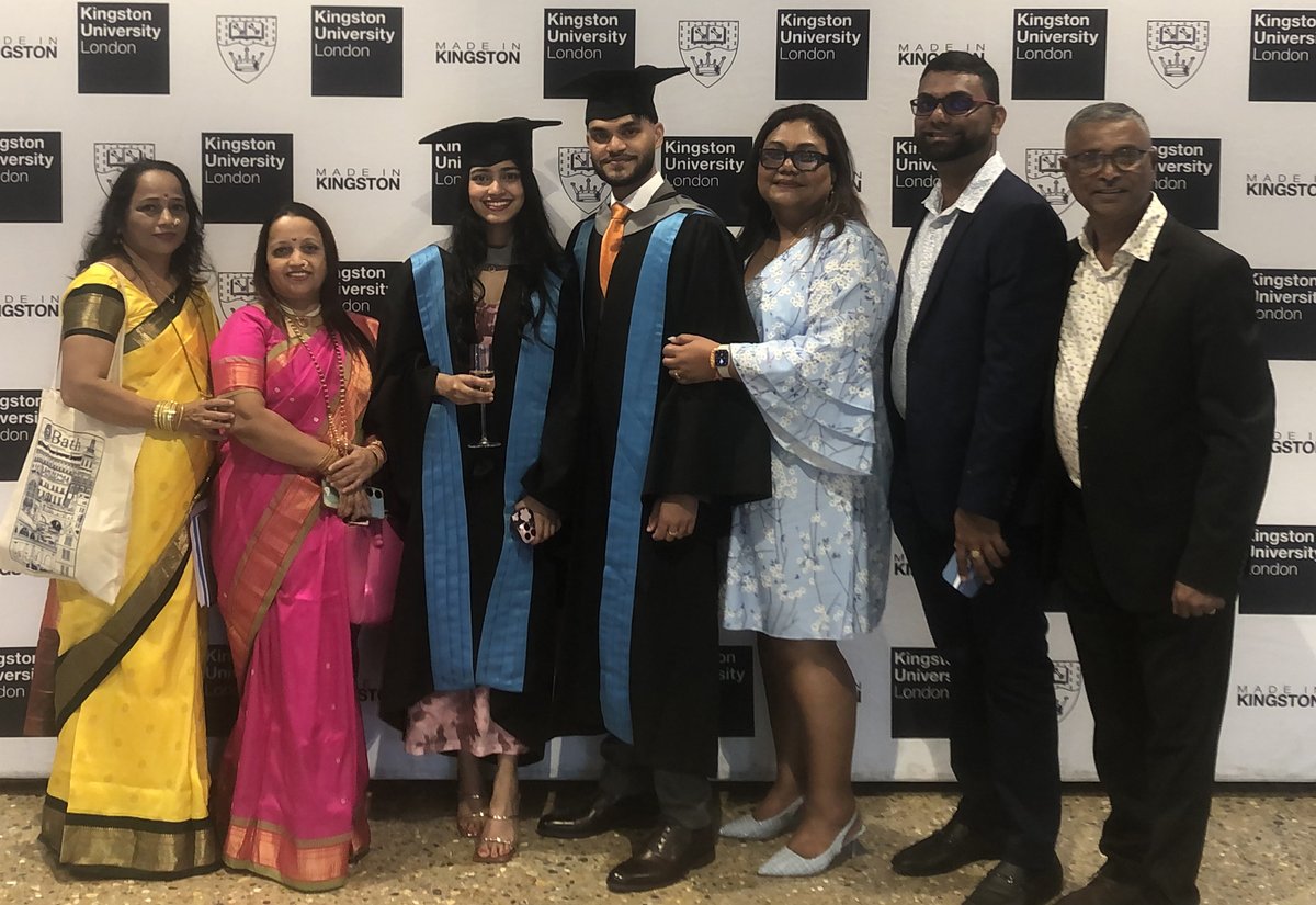 Friends, family, lecturers and classmates have supported our students throughout their studies – it's amazing to see them celebrate together 💙 🤗 ✨ #MadeInKingston #KingstonFamily