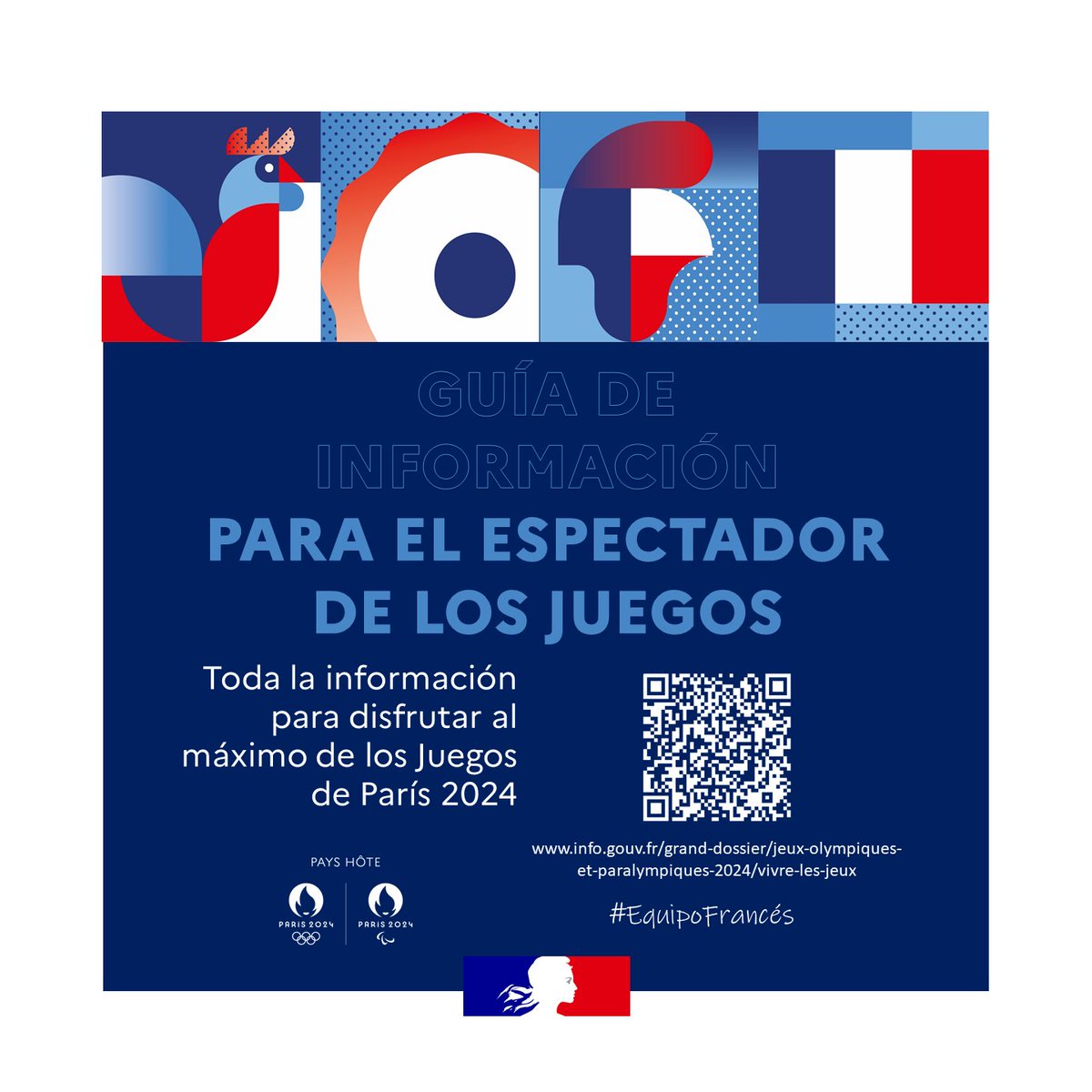 francediplo_ES's tweet photo. ¿Asistirás a las competiciones de los Juegos de #PARIS2024 ? 🏅

Consulta la guía para el visitante de los Juegos: encontrarás toda la información útil para tus viajes, números de emergencia, información sobre la accesibilidad, etc. ➡️ https://t.co/YzbjxUH4px

¡Se acerca una experiencia inolvidable!