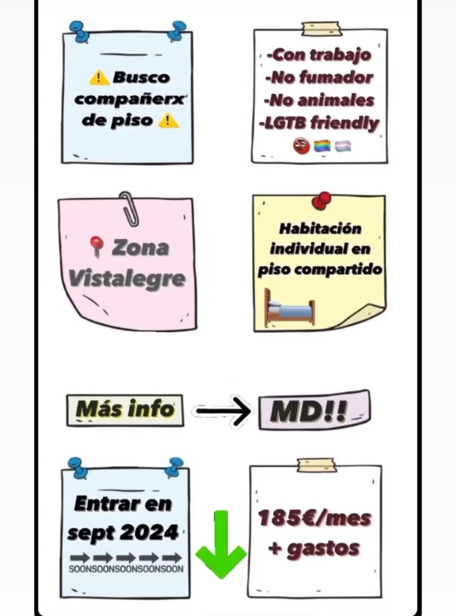 casa_javier's tweet photo. SE BUSCA COMPAÑERO/A DE PISO EN MURCIA,  zona Vistalegre, para entrar en septiembre 2024!!! Más info mdddd 
Difusión plssss ✨  #compañerodepiso #murcia https://t.co/aevEnCsVhu