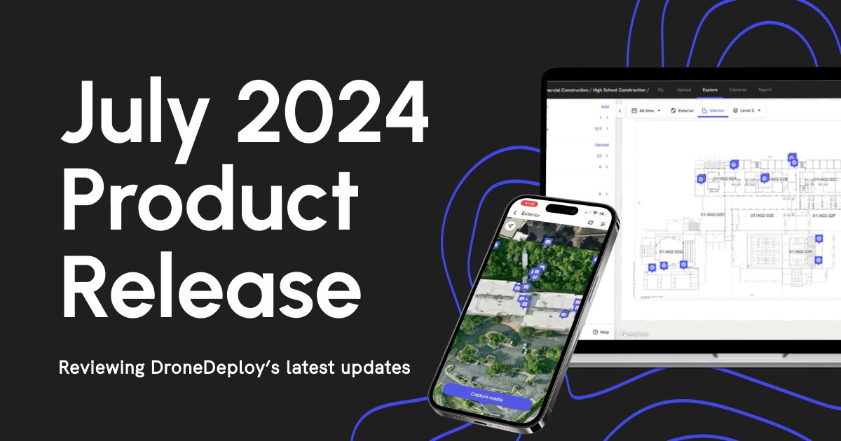 Exciting news from DroneDeploy! 

We’re rolling out new features and improvements in our July release to enhance your operations.

Check out our blog to take a deep dive into all the latest updates → lnkd.in/gUE6P2NC

#realitycapture #construction #oilandgas