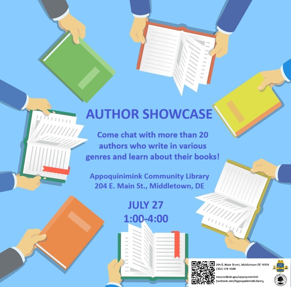 I love meeting readers--it's one of the best things about being an author. Stop by this Saturday, July 27, and we'll talk books. (See what I'll be bringing at joannemclaughlin.net)