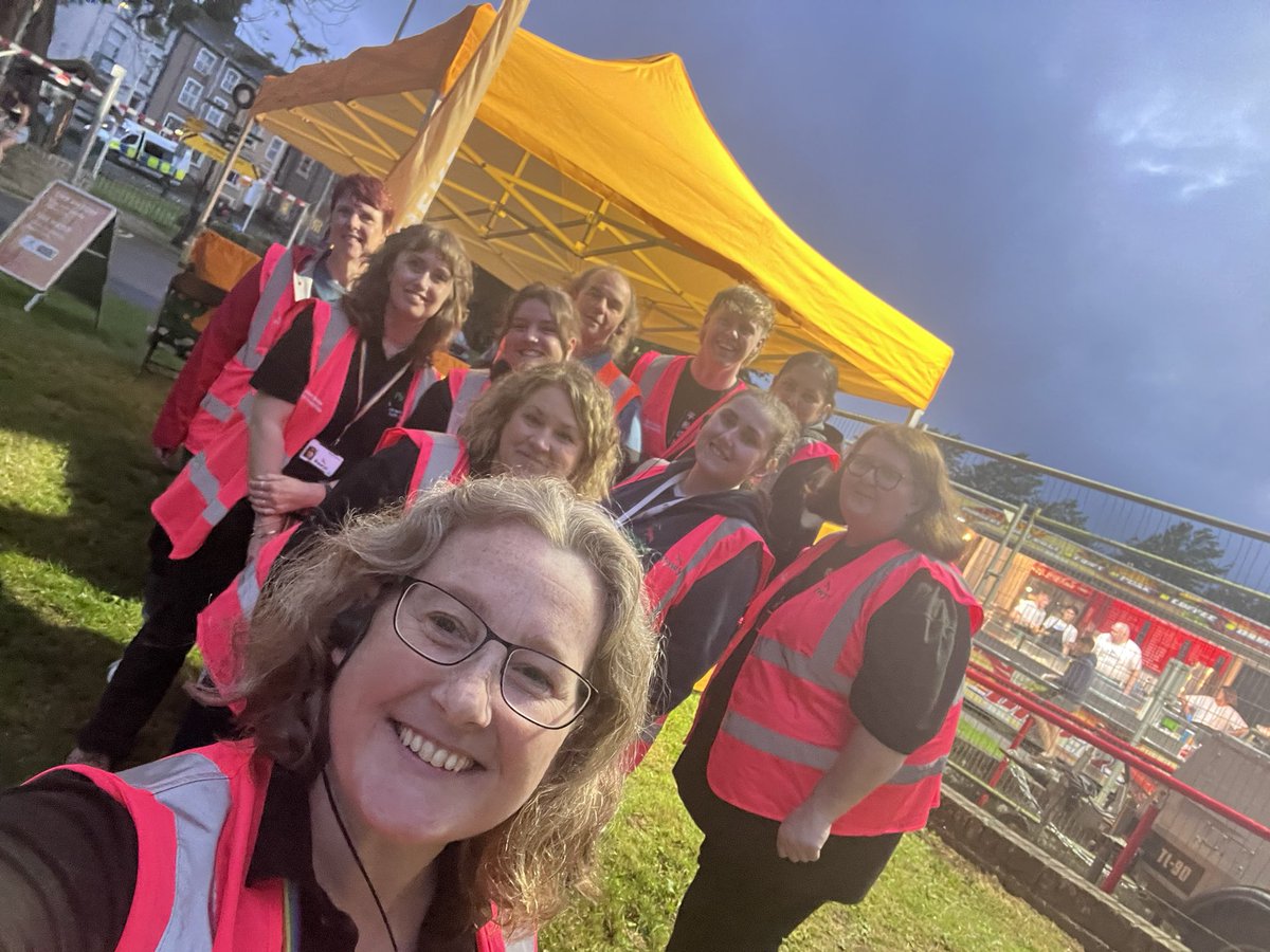 PowysOAYW's tweet photo. Three nights down two to go, lots of water handed out and support to people in need of first aid,  somewhere safe to rest or a friendly face to chat too. #BWESG https://t.co/PmjKvbBKhX