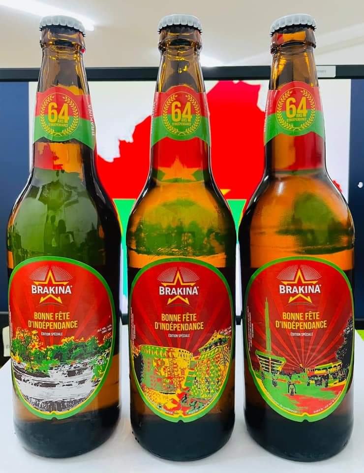 La Brakina présente une édition spéciale 64 ans du Burkina Faso🇧🇫aux couleurs nationales et pour magnifier notre richesse touristique !

À déguster avec modération !
🔞