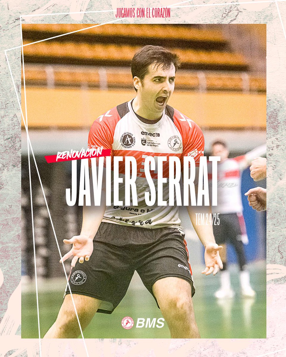 🔁 Renovación | Javier Serrat

🤾 El extremo derecho del <a href="/SEGURAEHIJOS/">Segura E Hijos</a> BM Sanse firma una temporada más con el equipo de #PrimeraNac.

#BMSanse❤️