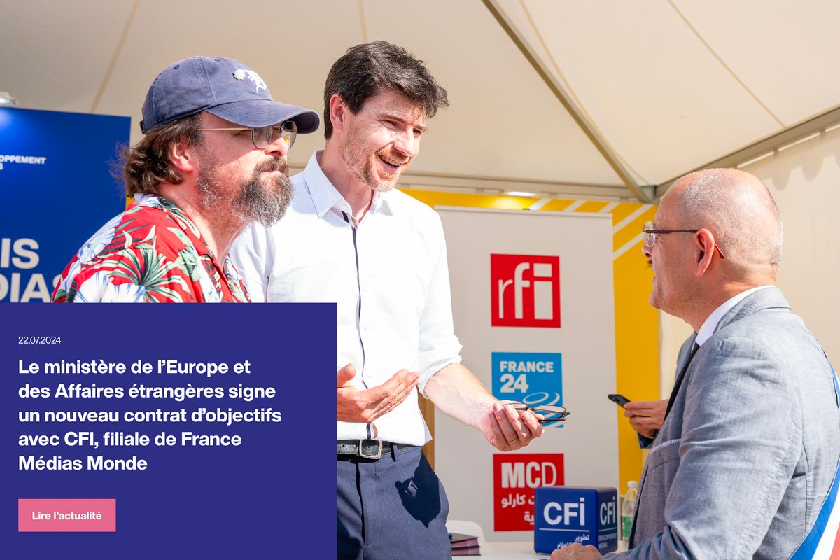 🔵 Signature du nouveau contrat d’objectifs de CFI à l’Île St Denis en marge de l’inauguration de la « Station Afrique »

👉 urlr.me/kKC6y
#ParisMédias2024 #Seinesaintdenis #France #Africa #jo2024 🇫🇷#AfricaStation <a href="/AlanDreanic/">Alan Dréanic</a>