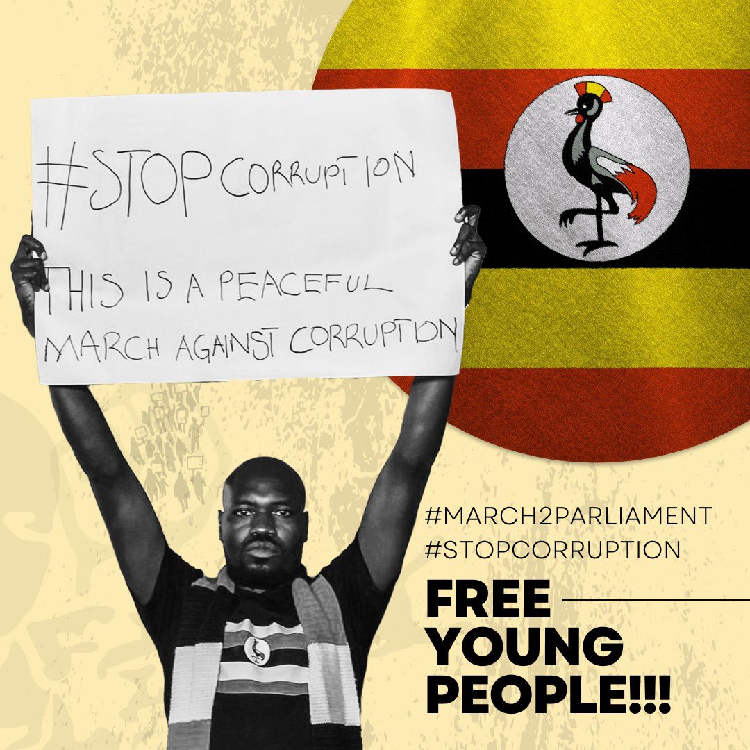 Calling for the immediate release of all the people detained at today’s #March2Parliament! 

It is the constitutional right and duty of every Ugandan to assemble and demonstrate peacefully.