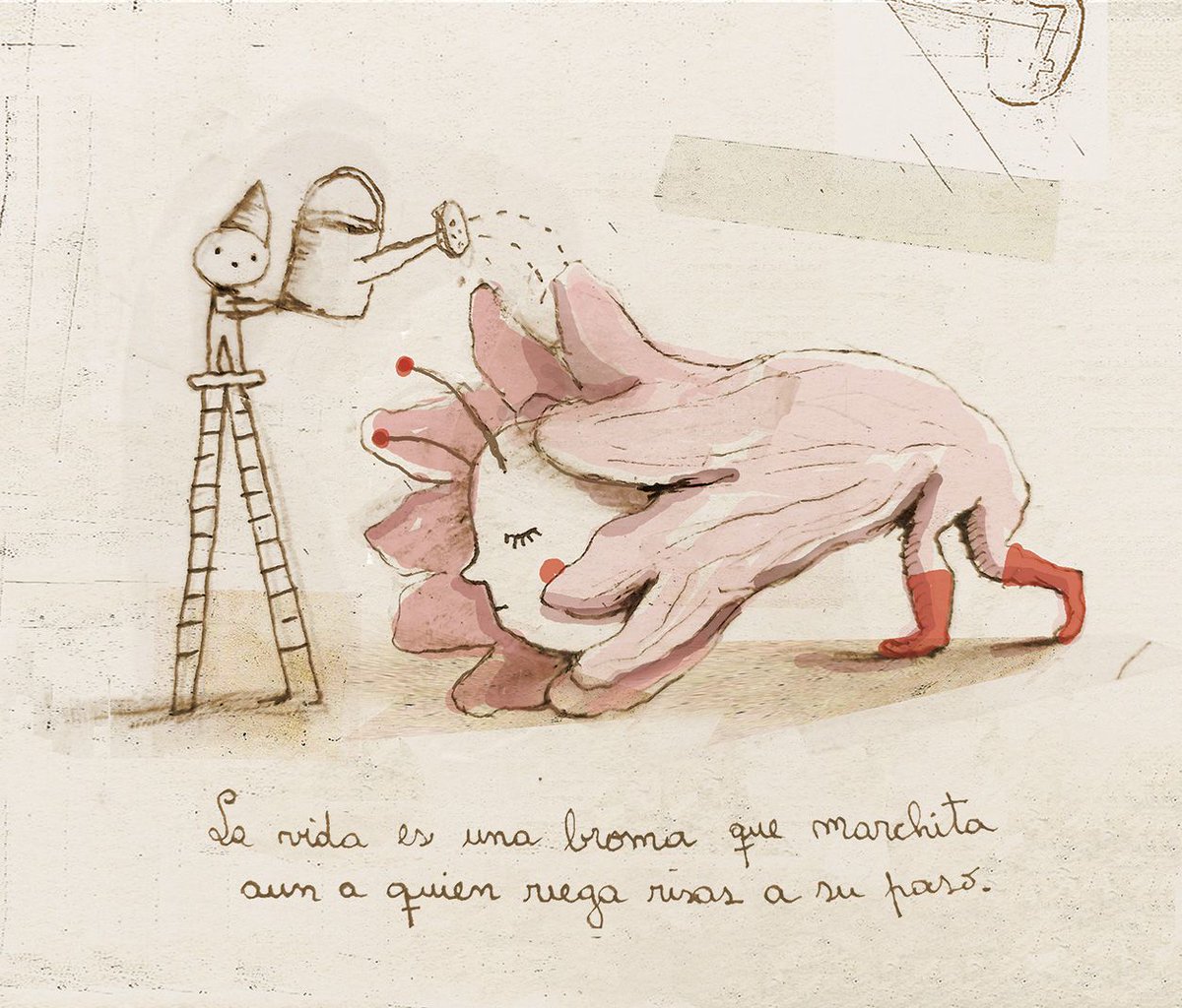 La vida es una broma que marchita aun a quien riega risas a su paso.