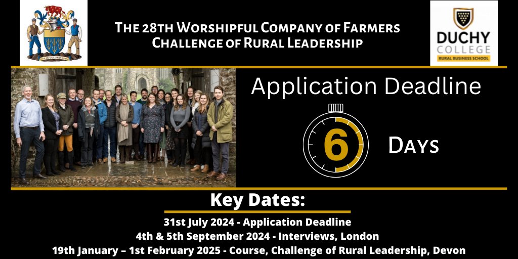 Curiosity piqued? We deliberately keep the details of The Challenge of Rural Leadership course content limited. Why? Because we're committed to pushing you out of your comfort zone and fostering unparalleled personal growth.  Take the leap and apply today! ruralbusinessschool.org.uk/crl/