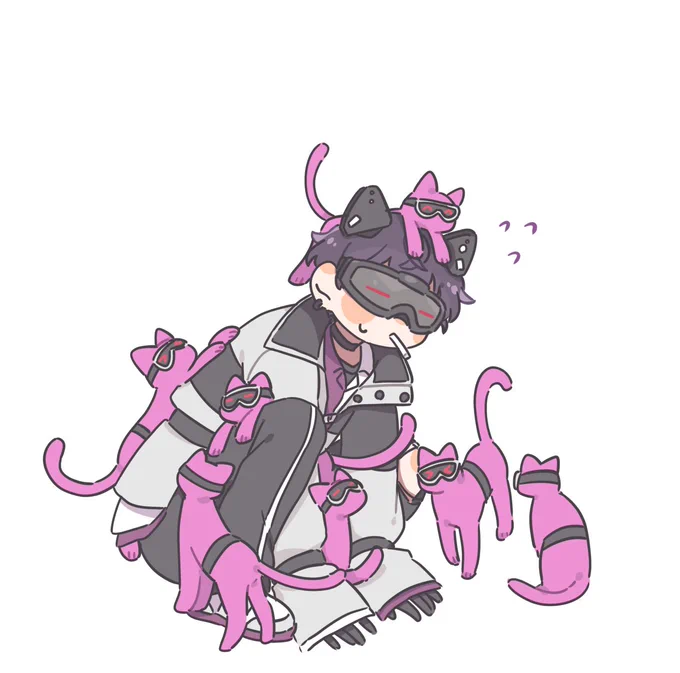 #サイキペイント 残機猫ちゃん 