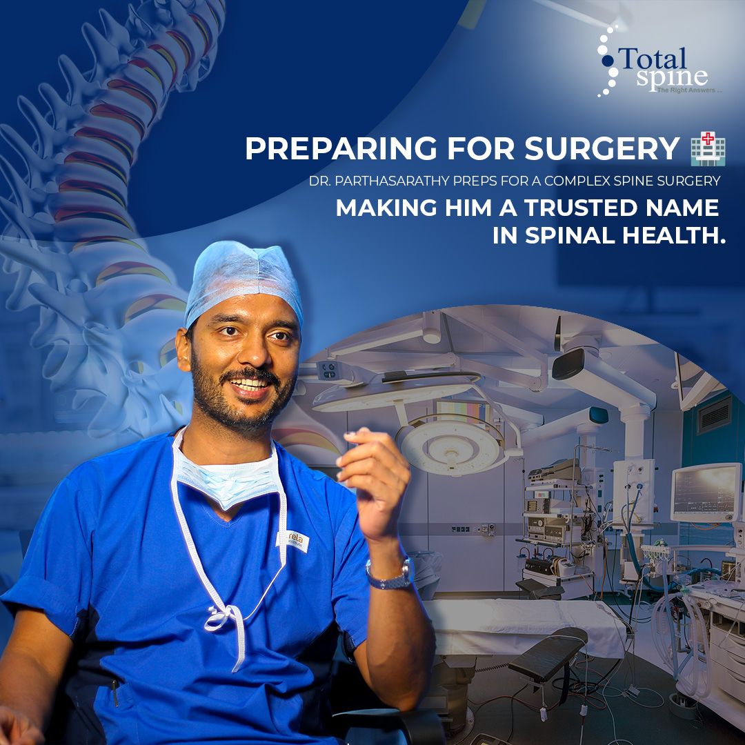 TotalSpine_in's tweet photo. 🔍 Behind the Scenes: Dr. Parthasarathy Srinivasan’s Day at Rela Hospital! 🏥👨‍⚕️ 

#SpineSurgery #ChennaiHealth #TotalSpine #RelaHospital #HealthcareExcellence https://t.co/eXzPyUtDph