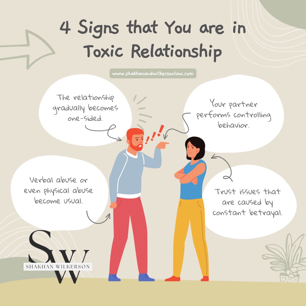 SandWLawyers's tweet image. Do you know how to recognize the signs of a potentially #toxic relationship? #Divorce #LegalSupport #FamilyLaw #wearehereforyou 

We handle:
✅ #divorce
✅ #childcustody
✅ #familylaw
✅ #legitimation #mensrights and #fathersrights
✅ We also handle #juveniledelinquency