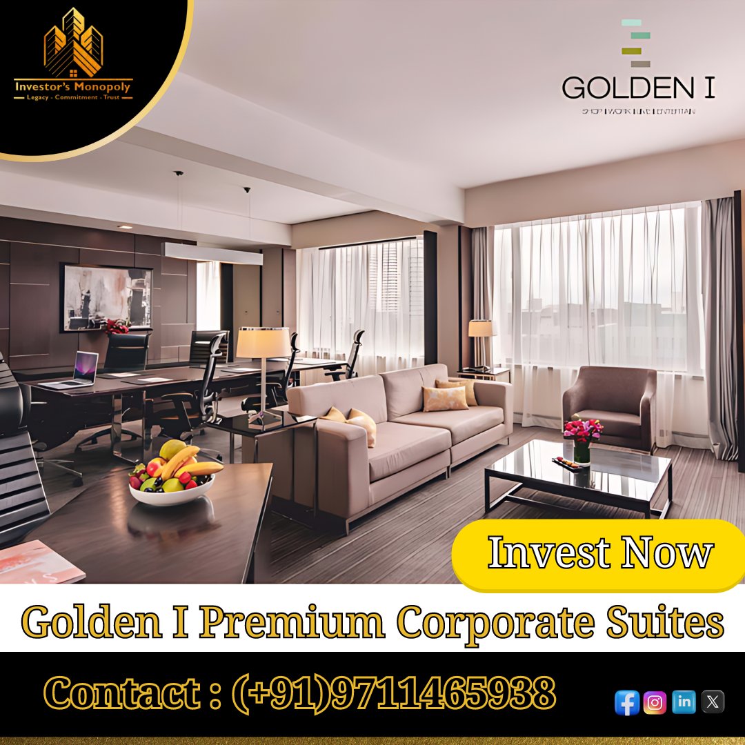 Inv_monopoly's tweet photo. Unlock the future of business with Golden I Premium Corporate Suites. Buy now and elevate your corporate experience with Investor Monopoly.

*
Investors Monopoly (Best Property in Greater Noida West)

#InvestorsMonopoly #GoldenI #CorporateSuites #InvestorMonopoly #BuyNow #Noida https://t.co/o0OdwshGVp