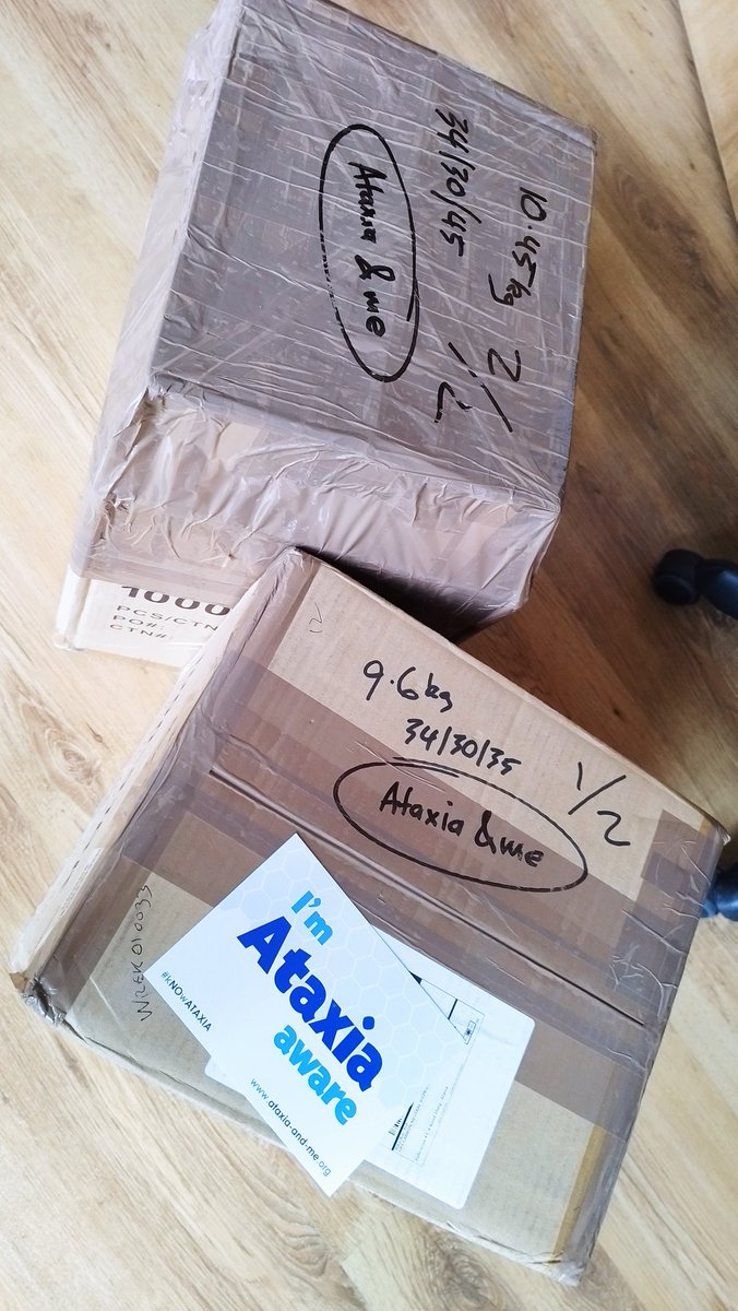Ataxia_aware's tweet photo. It's prezzie time
#WhatsInTheBoxes π€
Thank you @brandingfocus
#Donation
Via @agoodthing_uk
#SendlessToLandfill
#Business #SupportCharity
#Charity https://t.co/D7Ys9pbDrd