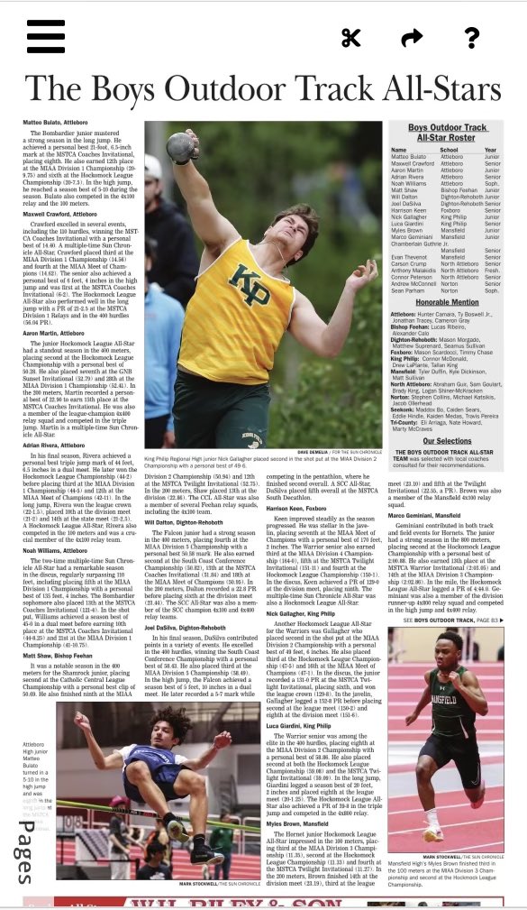 nickgallagher56's tweet photo. Proud to be named @SunChronSports All-Star for this past Outdoor Track and Field season! https://t.co/X4Ij0TCeNT