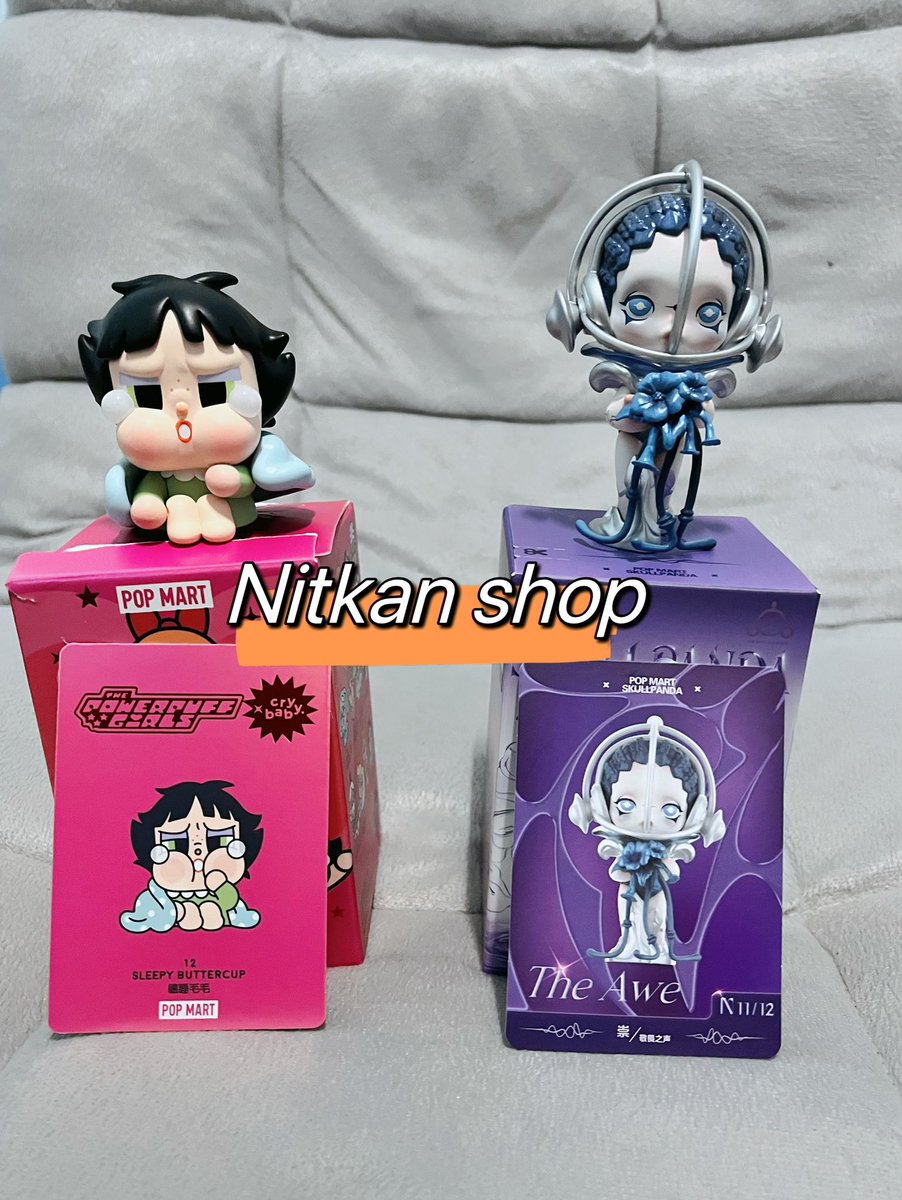 nitkan_shop's tweet photo. ขายเท!!! ราคารวมส่ง
- crybaby sleepy buttercup 380 ฿
- Skullpanda The awe 380 ฿
 เหมาๆ 2 ตัว 700 รวมส่ง 

#crybaby #ตลาดนัดcrybaby
#ตลาดนัดกล่องสุ่ม #ตลาดนัดpopmart #popmart #ตลาดนัดskullpanda #Theawe https://t.co/pu7UiAqKK1