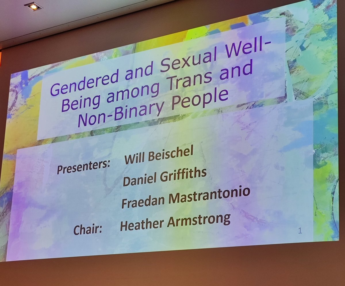 Katerina Litsou, PhD (@kleechou) on Twitter photo Informative symposium about the experiences of trans and non-binary people @DrHeatherA <a href="/DanGPsych/">Daniel Griffiths MSc</a> <a href="/fraedanmast/">Fraedan Mastrantonio</a> #iasr2024 Informative symposium about the experiences of trans and non-binary people @DrHeatherA <a href="/DanGPsych/">Daniel Griffiths MSc</a> <a href="/fraedanmast/">Fraedan Mastrantonio</a> #iasr2024