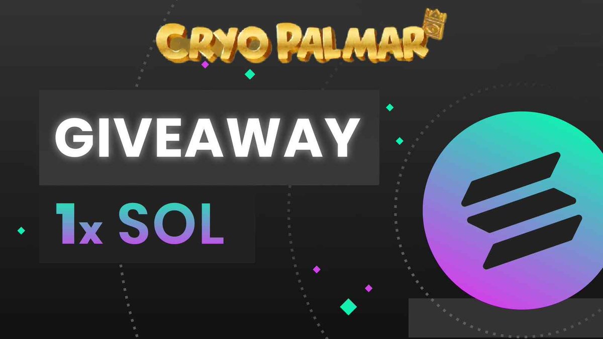 🚨GIVEAWAY TIME 🚨

1 $SOL giveaway!
how to enter👇

🔸 Join my Telegram server: t.me/CryoPalmarJour…
🔸 Like this tweet 💛
🔸 Comment your Telegram username 🗨️

Winner will be picked using Twitter picker, giveaway runs for 24 hours ⏰