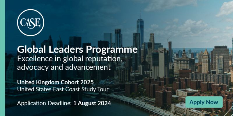 Alistair Jarvis (@alistairjarvis) on Twitter photo A few places remain for <a href="/CASE_Europe/">CASE Europe</a> Global Leaders Programme, inc US East Coast Study Tour in spring 2025 – apply by 1st Aug 2024. Unique professional development for university executive board members - global reputation, geopolitics, comms, fundraising casegloballeaders.com A few places remain for <a href="/CASE_Europe/">CASE Europe</a> Global Leaders Programme, inc US East Coast Study Tour in spring 2025 – apply by 1st Aug 2024. Unique professional development for university executive board members - global reputation, geopolitics, comms, fundraising casegloballeaders.com