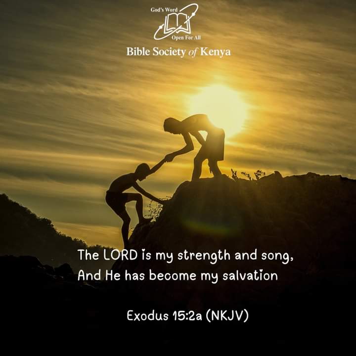 BibleSocietyKen's tweet photo. The LORD is my strength and song, And He has become my salvation. Exodus 15:2a (NKJV) #bibleverse #bibleverseoftheday #verseoftheday #versesdaily #bible #scriptures https://t.co/1f8T2BMZNa