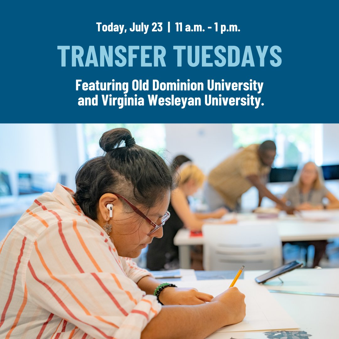 TCCva's tweet image. Time to transfer? We&apos;re here to help! ⏰

Learn about our guaranteed admission agreements, explore academic programs, discover scholarship opportunities, and more at today&apos;s #TransferTuesday! Find out more at TCC.edu/Events.

#TCCva #TCCvb #CollegeTips #TransferTuesdays