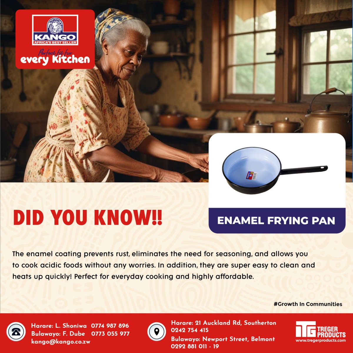 KangoProducts's tweet photo. Elevate your cooking game, savor delicious meals, &amp; enjoy the convenience of easy cleaning with Enamel Frying Pan. Upgrade your kitchen with this culinary masterpiece today!
#enamelfryingpan #CulinaryPerfection #Durability #VersatileKitchenTool #EasyHandling #cookingmadeeasy https://t.co/xo8Ez3EbkM