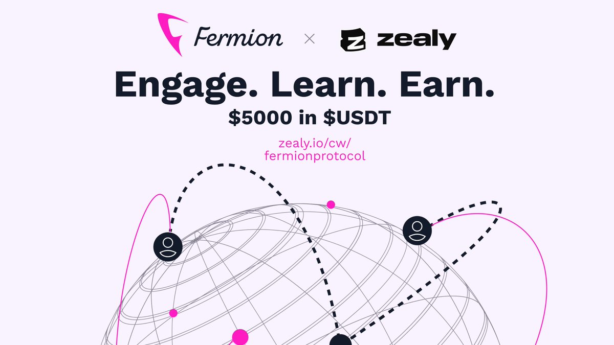 🌟 Unlock exclusive rewards with Fermion Protocol on <a href="/zealy_io/">Zealy</a>!

 Participate in quests, gain XP, and become a top contributor in our vibrant community🚀

Start your quest now! 
zealy.io/cw/fermionprot…

#FMION #Zealy #QuestRewards
