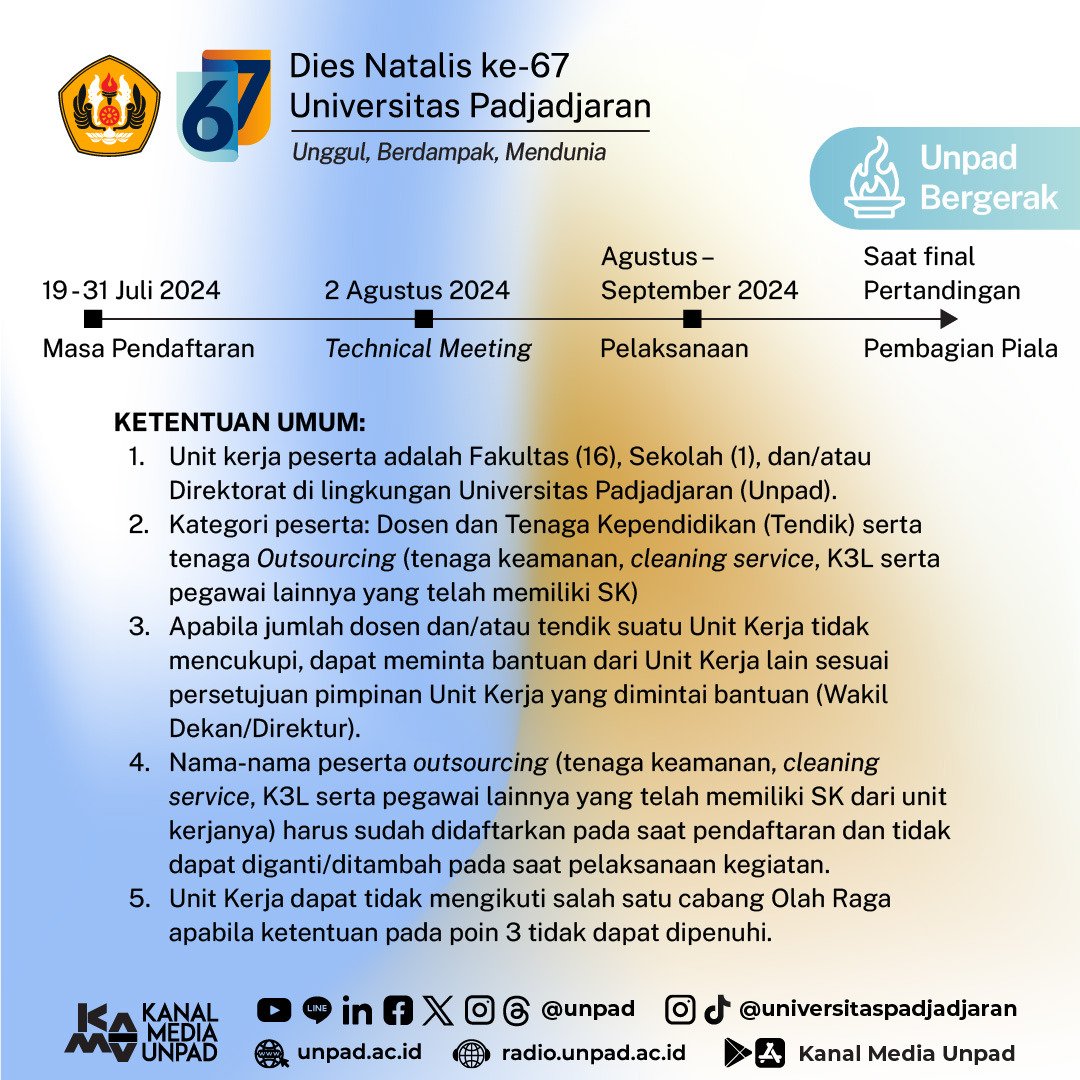 Dies Natalis 67 Universitas Padjadjaran tweet media