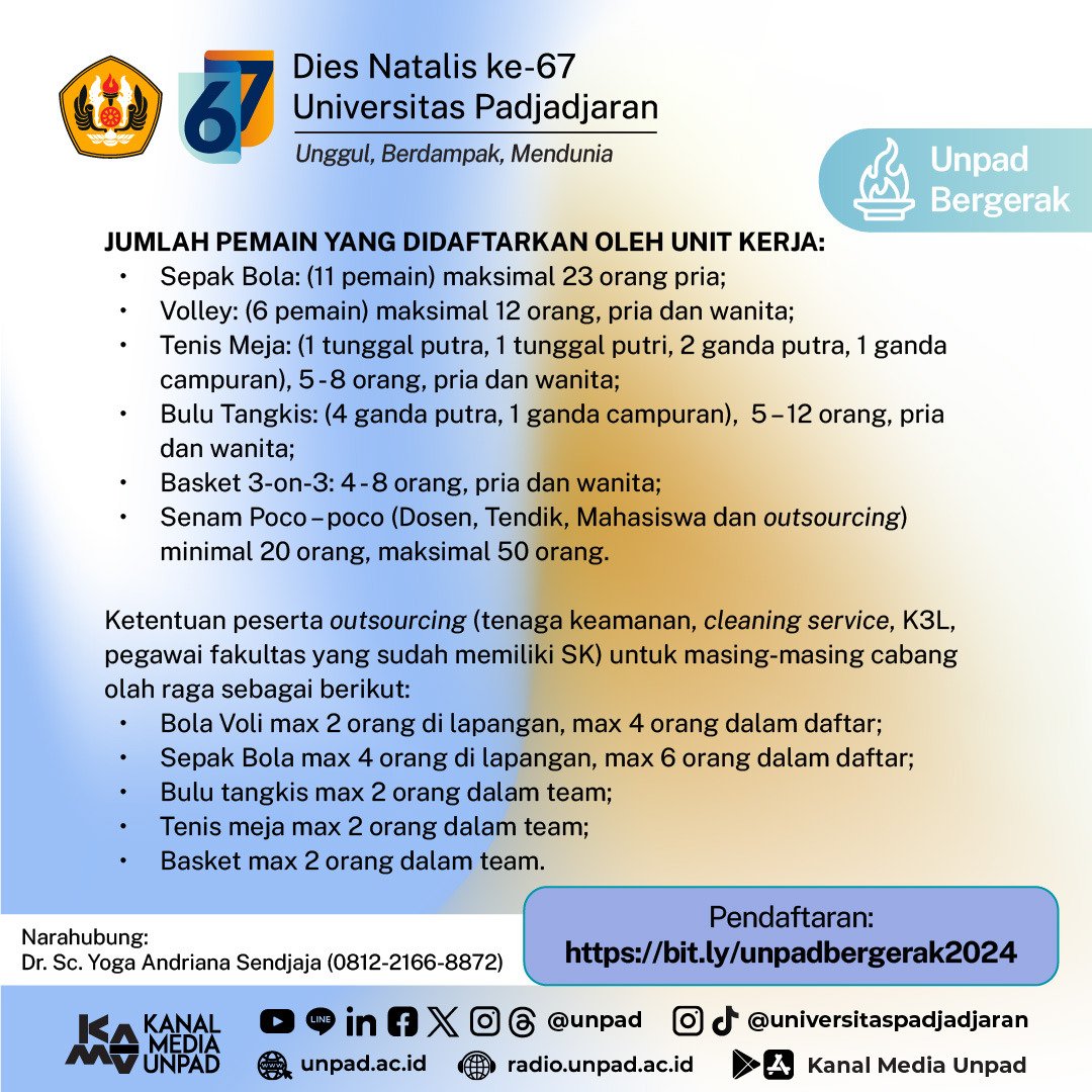 Dies Natalis 67 Universitas Padjadjaran tweet media