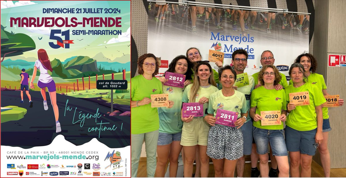 FArcher48's tweet photo. Trés fière de la team IVPC lors du mytique semi-marathon Marvejols-Mende 🏃‍♀️!!👏 #IVPC #Lozere https://t.co/rEfcM2WZUP