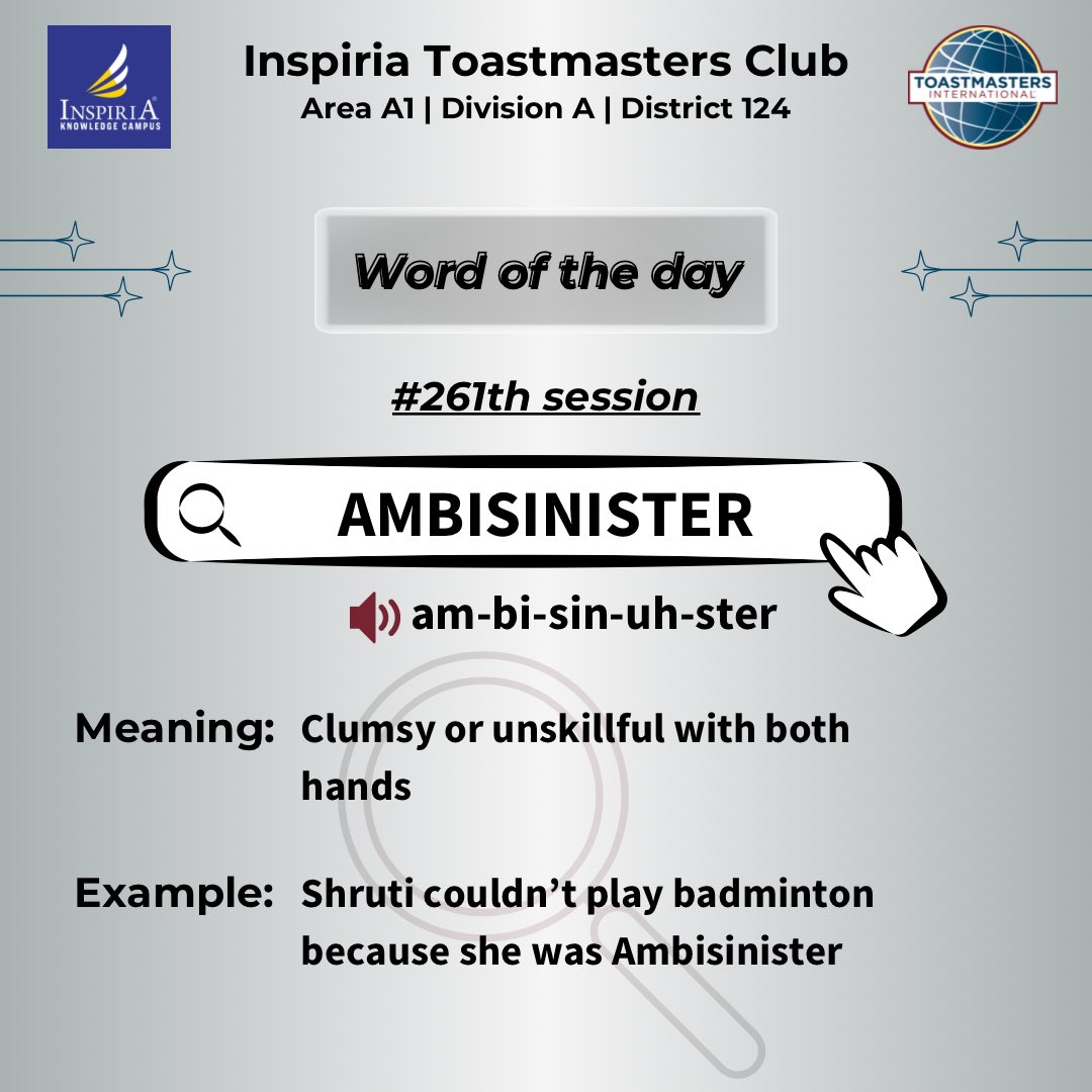 ClubInspiria's tweet photo. It’s time for the WORD OF THE DAY!

And I want to urge you all to come forward and use the word by sharing a sentence in the comment section below 👇👇

Are you guys ready?
.___Let’s hear your sentences___.🤌🏻✨ https://t.co/hjlM7I0bss