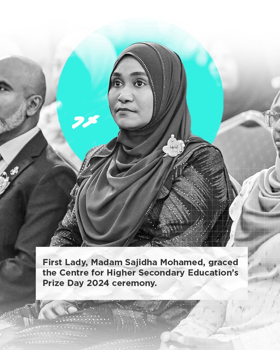 First Lady, Madam Sajidha Mohamed, graced the Centre for Higher Secondary Education’s Prize Day 2024 ceremony.