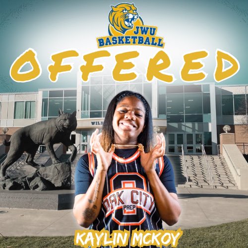 🎉🏀 Shoutout to <a href="/kaylin_mckoy/">kay</a> for scoring a scholarship offer from <a href="/JWU_WBB/">JWU Women’s Basketball</a> ! 🌟After an epic summer, she’s on fire 🔥🔥🔥Keep shining, Kaylin! 🏀👏