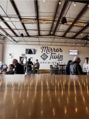 5 more days! Mirror Twin includes a taproom and a cocktail lounge (check out their daily assortment of slushees). You can also get food from the Rolling Oven food truck. buff.ly/3WfsMA0