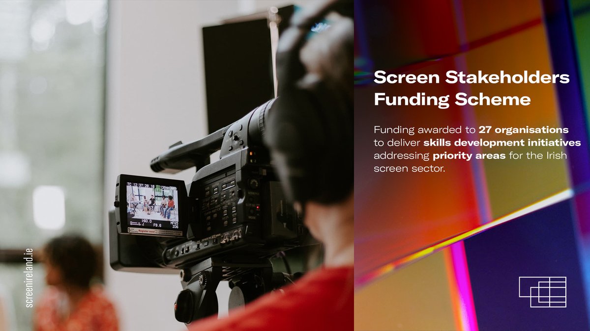 ScreenIreland's tweet image. Screen Ireland is delighted to announce the recipients of the 2024 Screen Stakeholders Funding Scheme, worth over €1 million.
27 organisations have been awarded funding to deliver skills development initiatives for the Irish screen sector.
Read more ▶ screenireland.ie/news/fis-eirea…