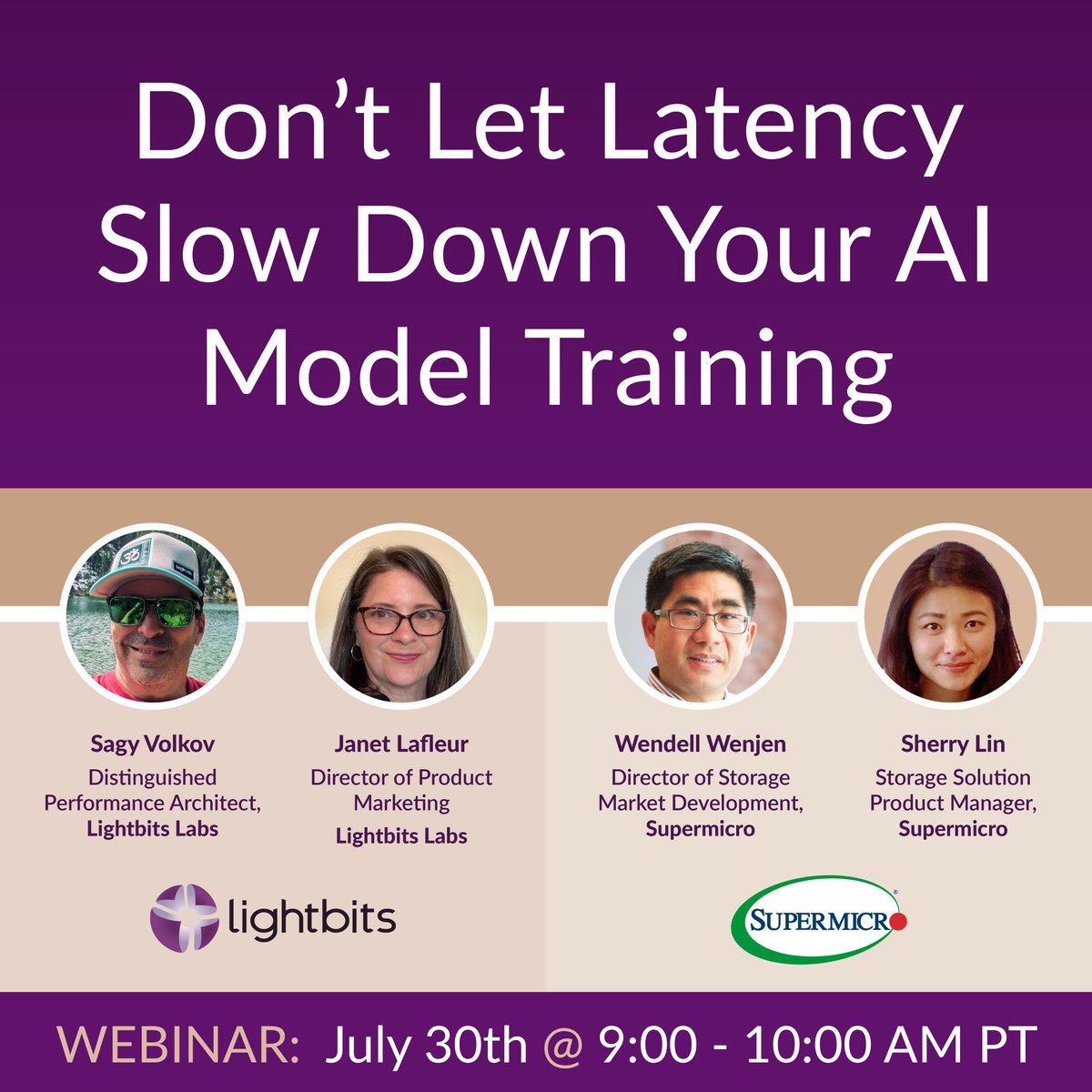 Supermicro's tweet photo. ๐Join #Supermicro and #Lightbits Labs to learn how to keep your AI models running at full speed with a low-latency, high-performance data platform that scales and reduces infrastructure costs.
๐
July 30, Tuesday, 9 AM - 10 AM PT.
๐Save your spot now: https://t.co/pu2c6NpJC8 https://t.co/JBNjjn6pBv