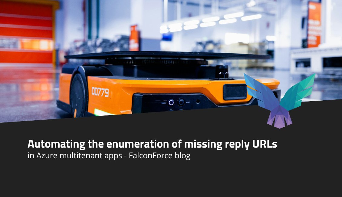 falconforceteam's tweet photo. Today, we introduce the Reply URL Brute tool that enumerates single and multitenant #Azure applications without user interaction. The tool helps blue teams exploring and enumerating the attack surface that multitenant applications have in a tenant.

https://t.co/crUXpScExZ https://t.co/eEryv18jec